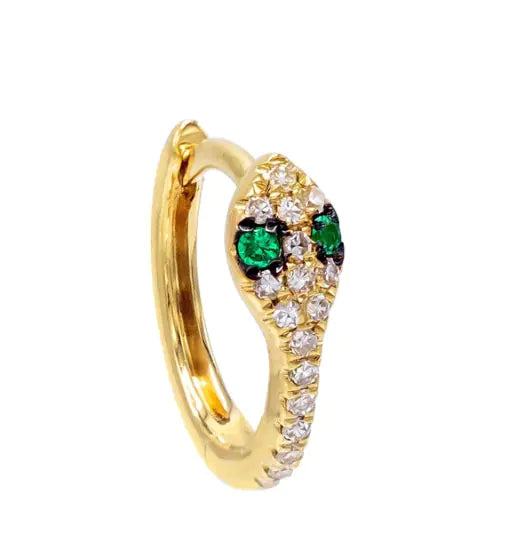 Snake Element with Gold-Plated Stone